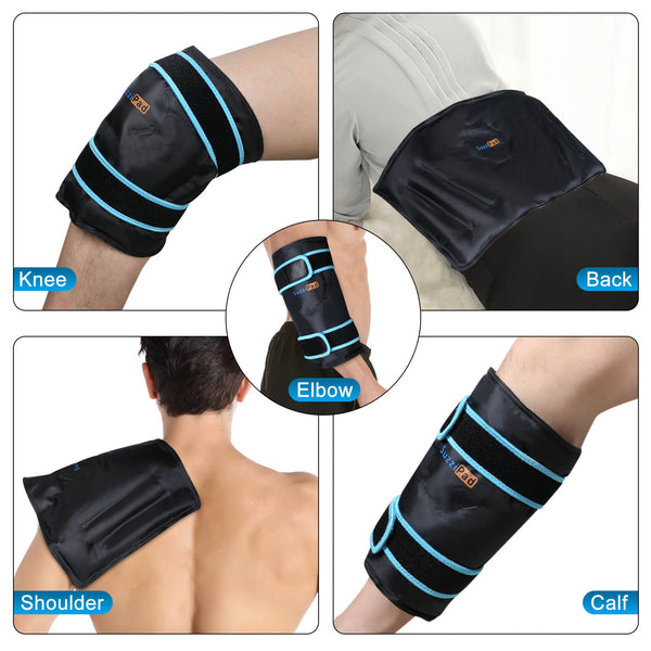 SuzziPad Elbow Ice Pack for Injuries with Double-Sided Fabric Cover